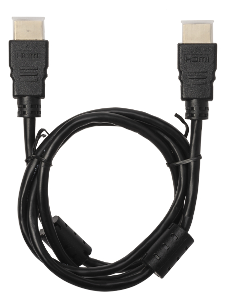 Кабель "АВК 2" HDMI - HDMI, v2.0, позолоченные контакты, с ферритами, 1 метр, TDM