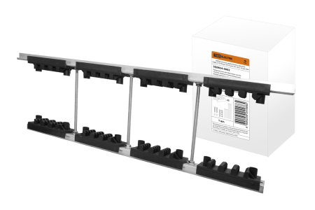 Набор шинных держателей и крепежа НШД 2/10 TN для 3Р+N шин 30-120 x 10 мм TDM