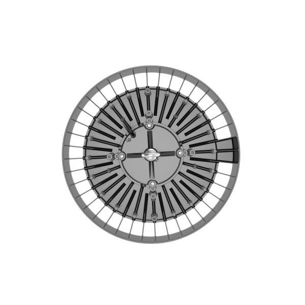 Светильник ДСП IB 10 S 100-150-200W W 850 BK LED Highbay D353xH117мм 100-200Вт 5000К IP65 подвес черн. Русский Свет 16091023043