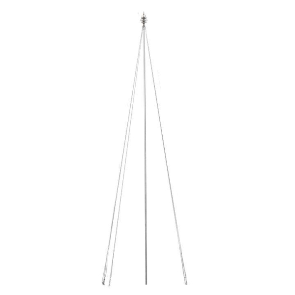 Мачта молниеприемная d40мм L4000 с оттяжками St PROxima EKF lp-4000-40-st