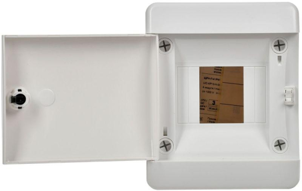 Корпус пластиковый ЩРН-П-4 IP41 бел. дверь UNION Compact IEK UIC-KP13-N-04-41-K01
