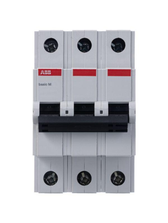 Выключатель автоматический модульный 3п C 50А 4.5кА Basic M BMS413C50 ABB 2CDS643041R0504