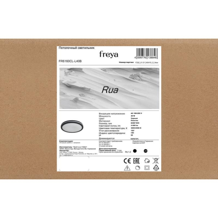 Светильник Rua 40Вт IP65 потолочн. Freya FR6160CL-L40B