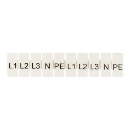 Маркеры для JXB-ST 4 с символами "L1. L2. L3. N. PE" (уп.100шт) PROxima EKF zb-st-4-L-1-3