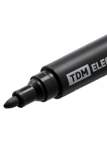 Маркер перманентный 1-3 мм, черный (пакет) круглый наконечник TDM