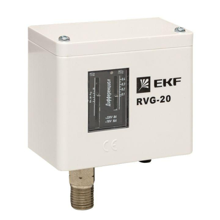 Реле избыточного давления RVG-20-0.6 (0.6МПа) EKF RVG-20-0.6