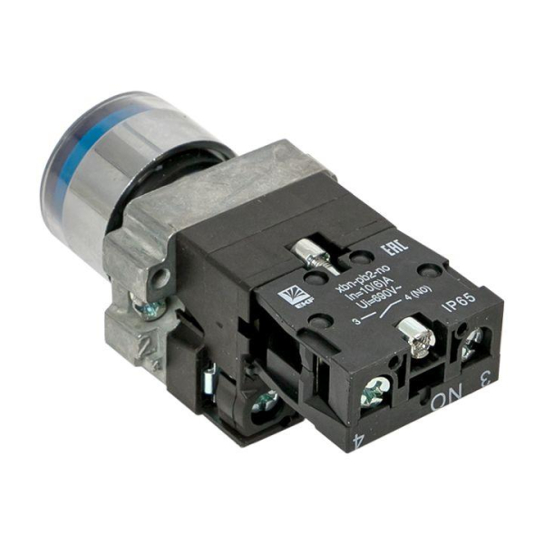 Кнопка BA61 с подстветкой 230В син. NO IP65 PROxima EKF xb2-bw61-230-65