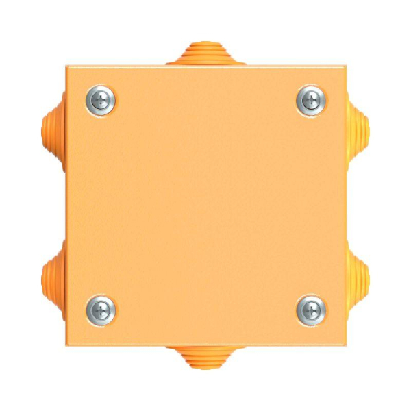 Коробка ответвительная FS 150х150х80мм 4р 450В 20А 10кв.мм нерж. контакт с каб. вводами и клеммн. IP66 сталь. DKC FSK31410