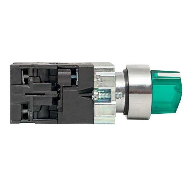 Переключатель BD21 2P с зел. подстветкой 24В NO PROxima EKF xb2-bk21-g-24
