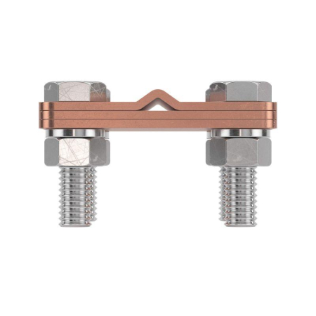 Соединитель пруток-полоса с раздел. пластиной 57х57мм медь DKC NG3102CU
