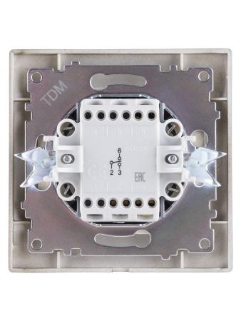 Выключатель на 2 направления 1 кл. 10А бронза "Лама" TDM