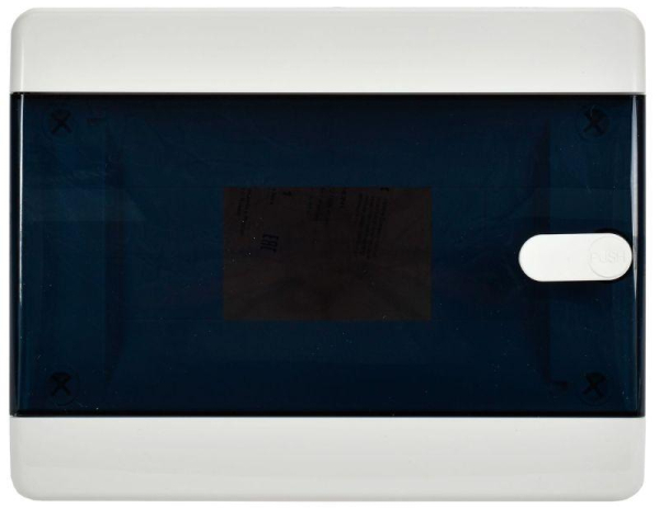 Корпус пластиковый ЩРН-П-8 IP41 черн. прозр. дверь UNION Compact IEK UIC-KP12-N-08-41-K01