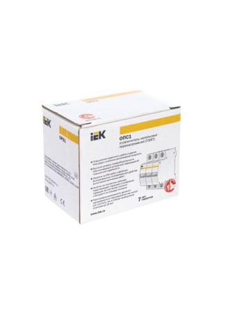 Ограничитель перенапряжения ОПС1-B 3P IEK MOP20-3-B