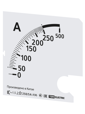 Шкала Ш96  250/5А-1,5 (для А96 Х/5А) TDM