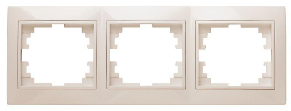 Рамка 3-м СП Plano 1-503-02 гор. сл. кость Intro Б0027628