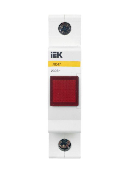 Лампа сигнальная ЛС-47 красн. IEK MLS10-230-K04