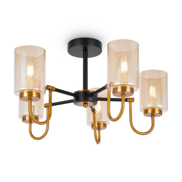 Светильник Jewel 40Вт E14х5 IP20 потолочн. Freya FR5321CL-05BZ