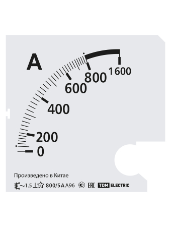 Шкала Ш96  800/5А-1,5 (для А96 Х/5А) TDM