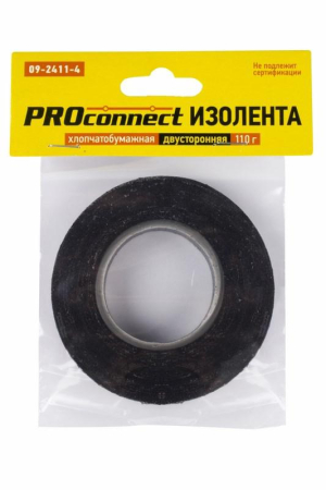 Изолента х/б 18мм двусторонняя (рул.16.4м) Proconnect 09-2411-4