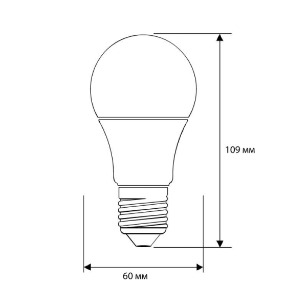 Лампа светодиодная LED11-A60/830/E27 11Вт грушевидная 3000К тепл. бел. E27 840лм 220-240В Camelion 12035