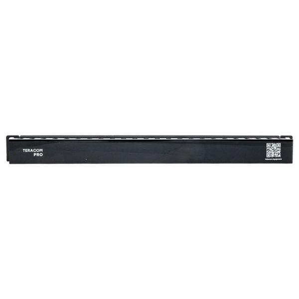 Органайзер кабельный TERACOM PRO с крышкой 19дюйм 1U пластик. черн. EKF TRP-1CORF-PL-BK