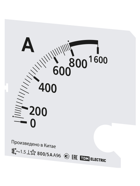 Шкала Ш96  800/5А-1,5 (для А96 Х/5А) TDM