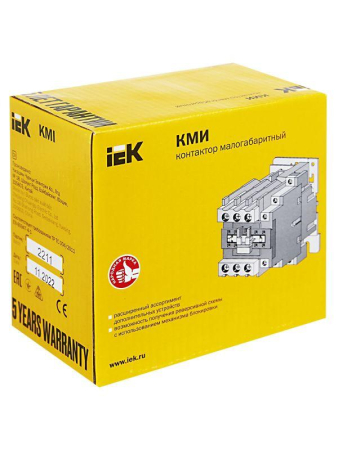 Контактор КМИ-34012 40А 230В/АС3 1НО 1НЗ IEK KKM31-040-230-11
